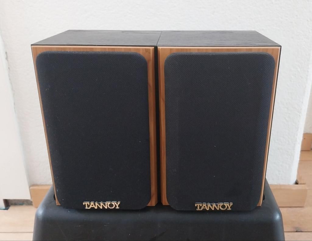 Tannoy Mercury mR Cherry boekenplank speakers, Audio, Tv en Foto, Luidsprekers, Overige merken, Gebruikt, Ophalen of Verzenden