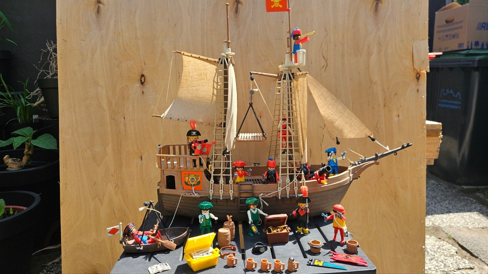 Playmobil piratenboot 1978 volledig inclusief extra piraten., Ophalen of Verzenden