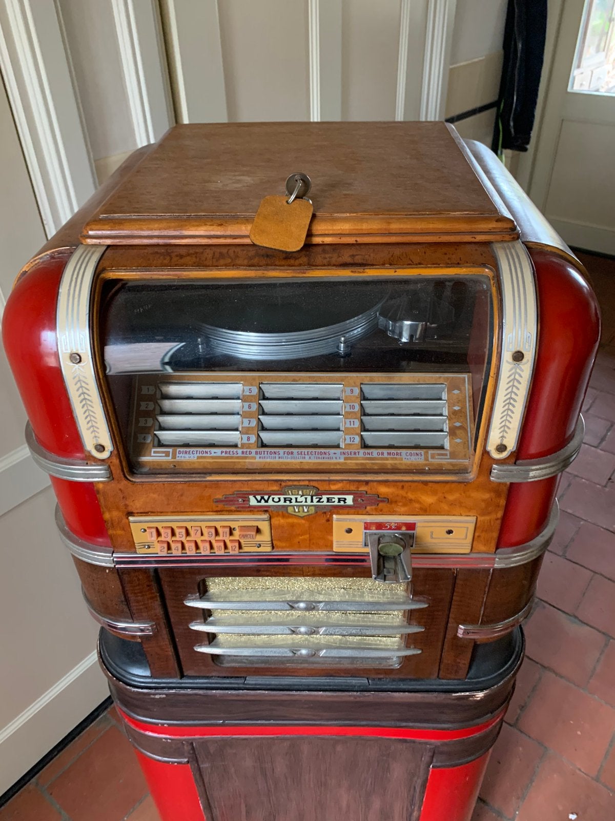 WURLITZER W61 1939.   4995euro!, Verzamelen, Automaten | Jukeboxen, Ophalen, Zo goed als nieuw, Voor 1950, Wurlitzer