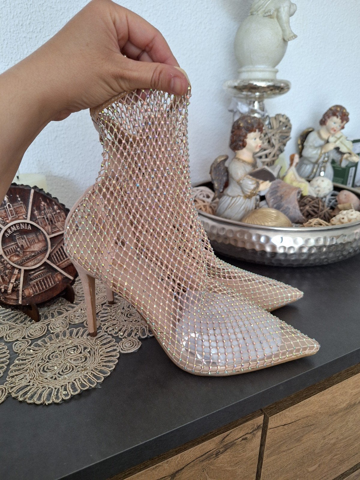 Glitter Pumps Maat 40 - Nieuw, Ophalen of Verzenden, Nieuw, Beige, Pumps