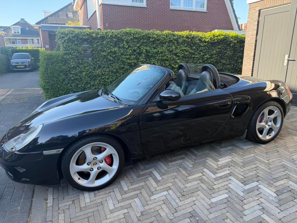 Porsche Boxster S 3.2 (2002)– Handgeschakeld – Unieke staat, 251 pk, Cabriolet, Zwart, Bedrijf