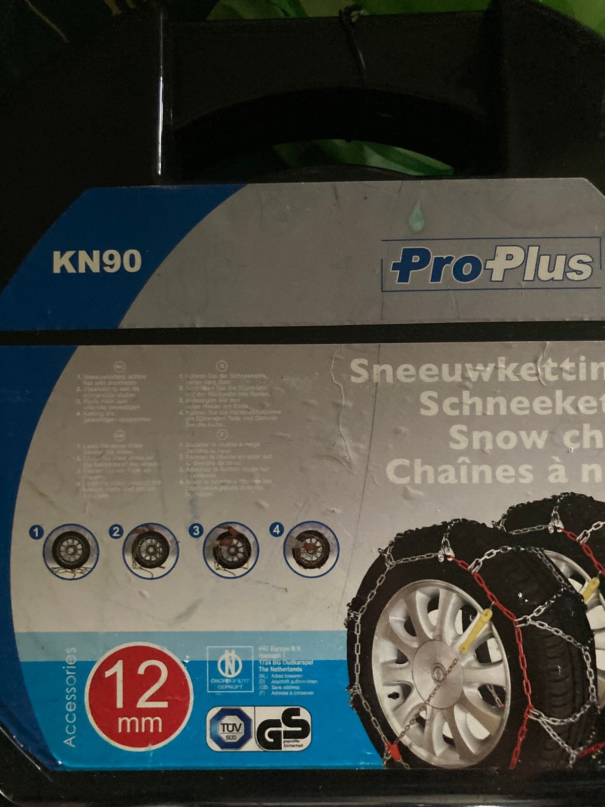 Sneeuwkettingen proplus KN90, Ophalen, Zo goed als nieuw