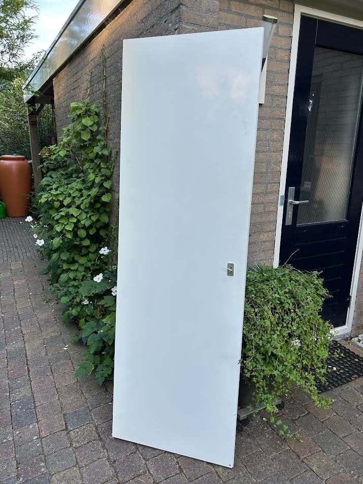 Drie opdekdeuren, Ophalen, Gebruikt, 80 tot 100 cm, Binnendeur