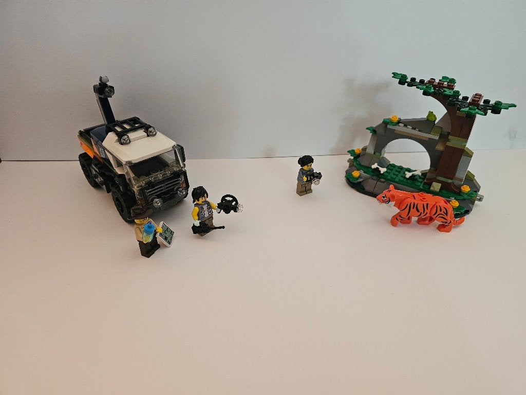 Lego tijgergrot en jeep 60426, Lego, Ophalen of Verzenden, Compleet, Complete set