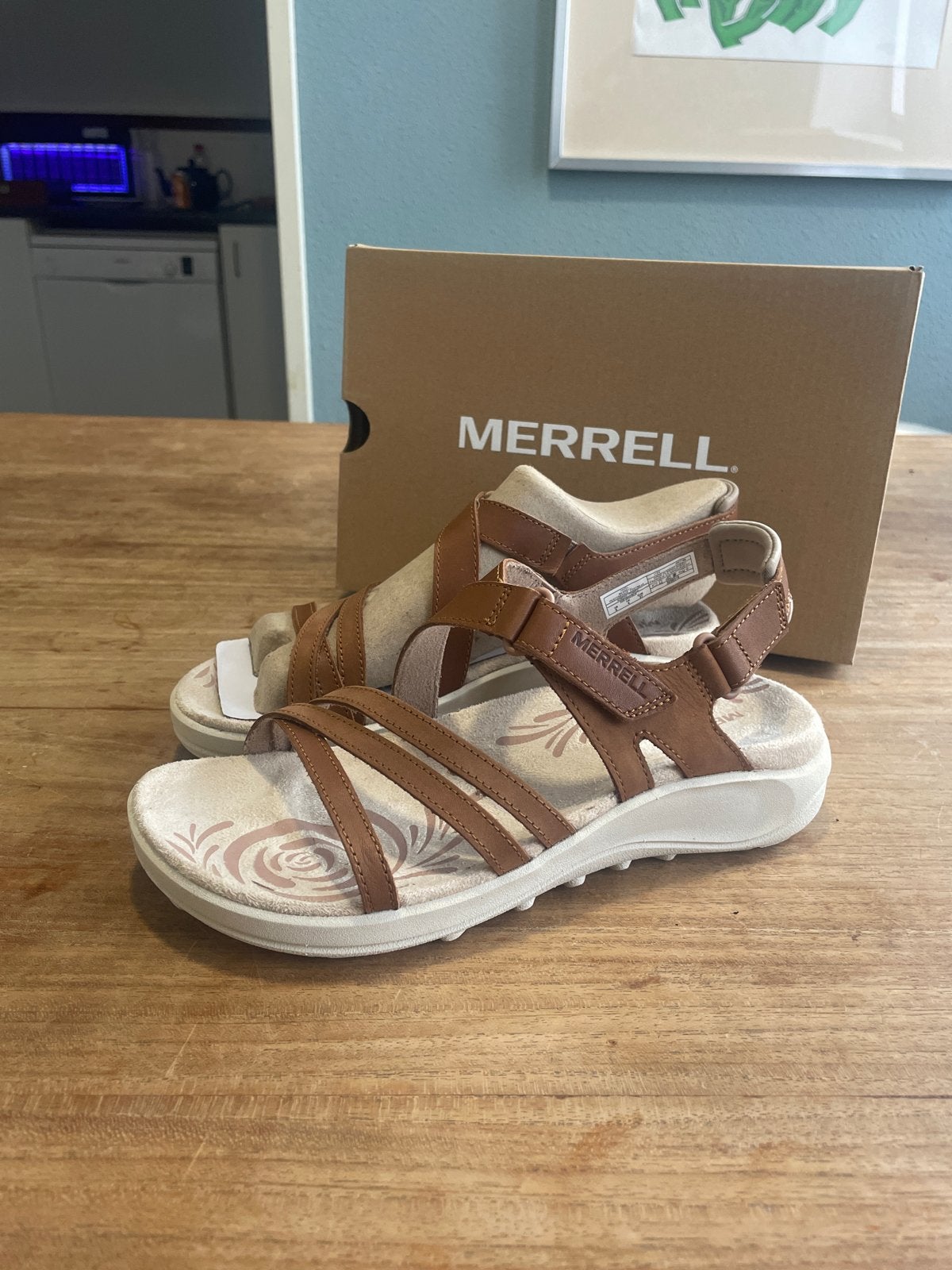 Nieuwe Merrell Harbor Backstrap sandalen dames, maat 37, Ophalen of Verzenden, Nieuw, Bruin, Sandalen of Muiltjes