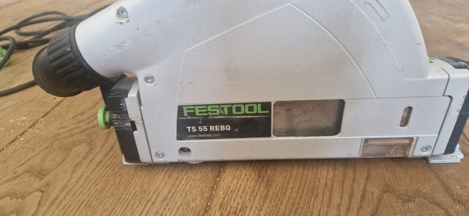 Festool TS 55 REBQ invalzaag - Gebruikt, Doe-het-zelf en Verbouw, Gereedschap | Zaagmachines, Ophalen, Gebruikt, Invalzaag, 70 mm of meer
