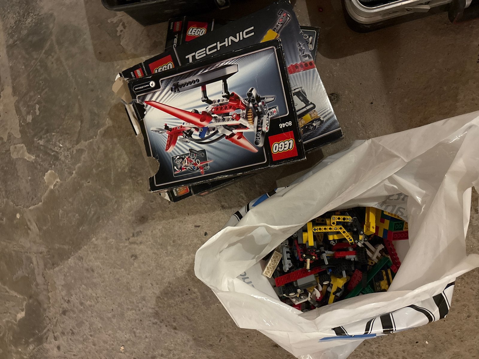 Partij Lego Technic producten, dozen sommige boekjes, Ophalen of Verzenden, Gebruikt, Lego