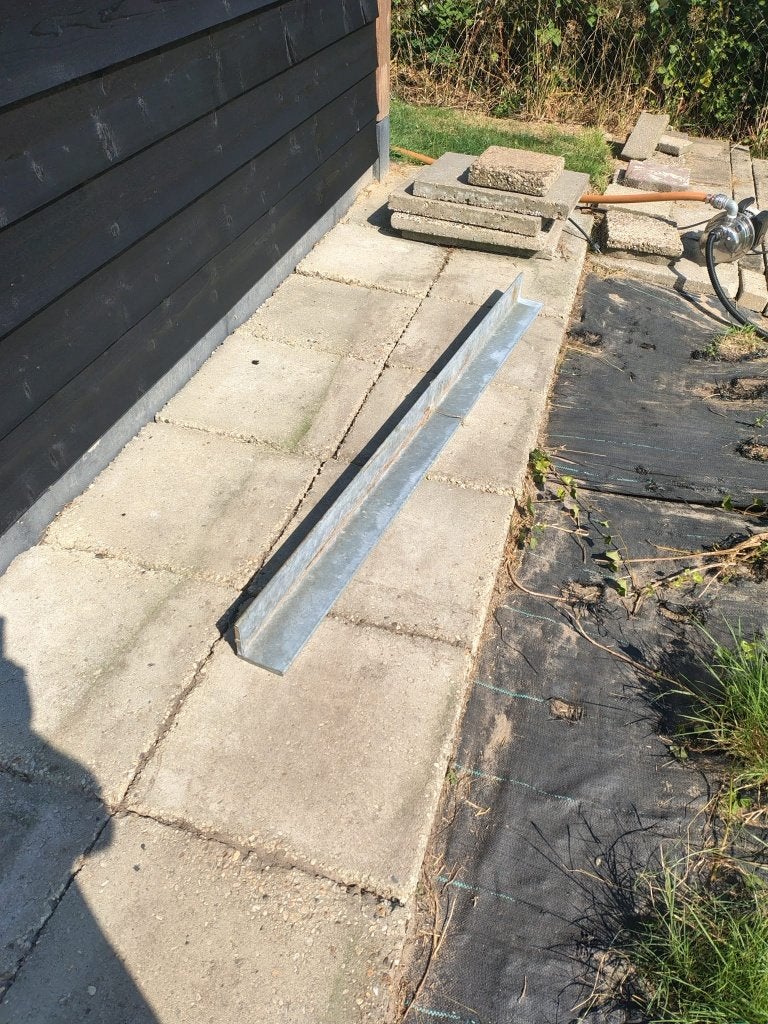 Hoeklijn 100x100x10 mm - Lengte 1760 mm (Gegalvaniseerd), Ophalen, Nieuw, IJzer