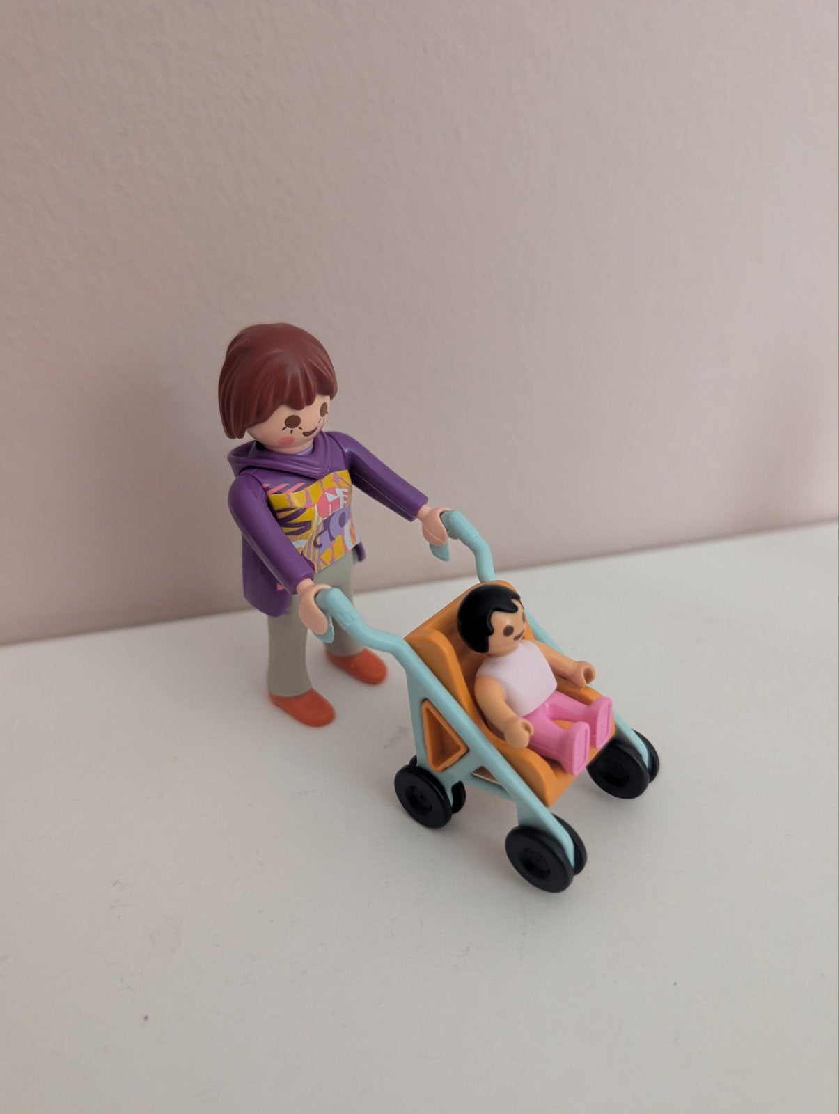 Playmobil buggy, baby en moeder., Complete set, Nieuw, Ophalen of Verzenden, City life