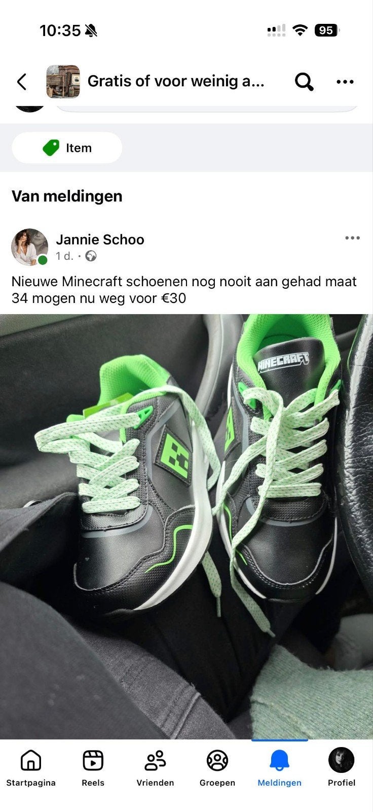 Minecraft schoenen nieuw, Ophalen, Nieuw