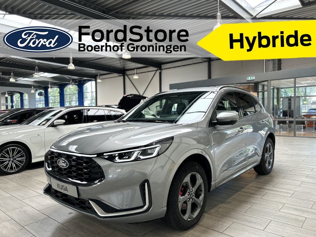 Ford Kuga 2.5 PHEV 243 pk ST-Line X I AGR stoelen | Adapt Cr, Auto's, Ford, 12 maanden, 14 kWh, Gebruikt, Zwart