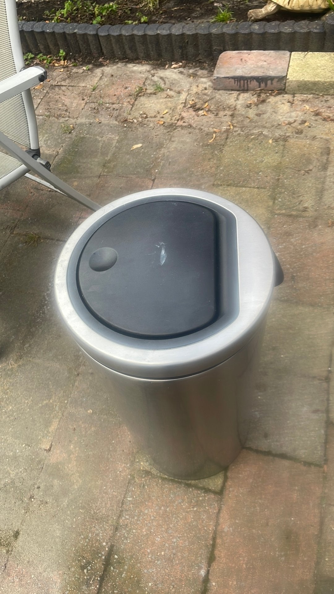 Brabantia rvs  prullenbak 23/30L, Huis en Inrichting, Ophalen, 50 – 75, Gebruikt, 20 tot 30 liter