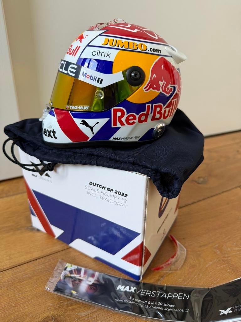 Max Verstappen 1:2 schaalmodel helm Zandvoort (Dutch) 2022, Ophalen of Verzenden, Nieuw, Formule 1