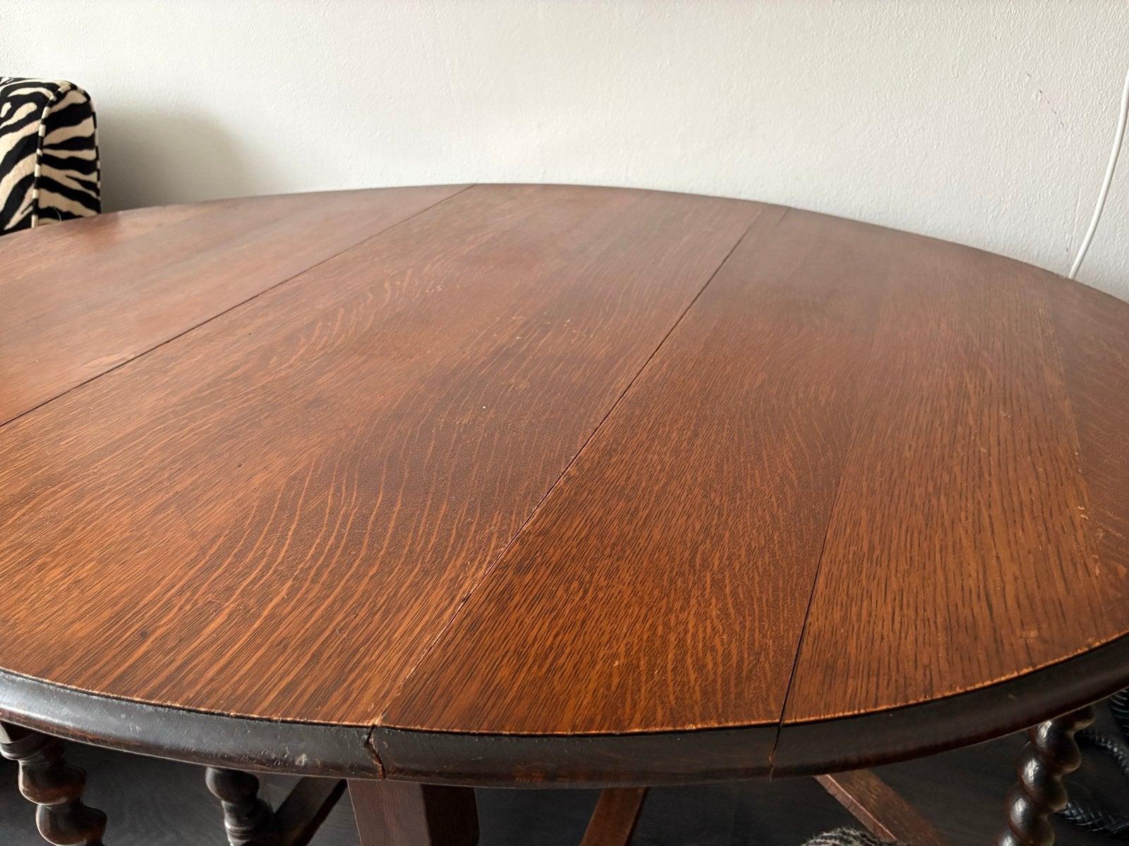 Antieke Oortafel / Klaptafel - Hout, Ophalen