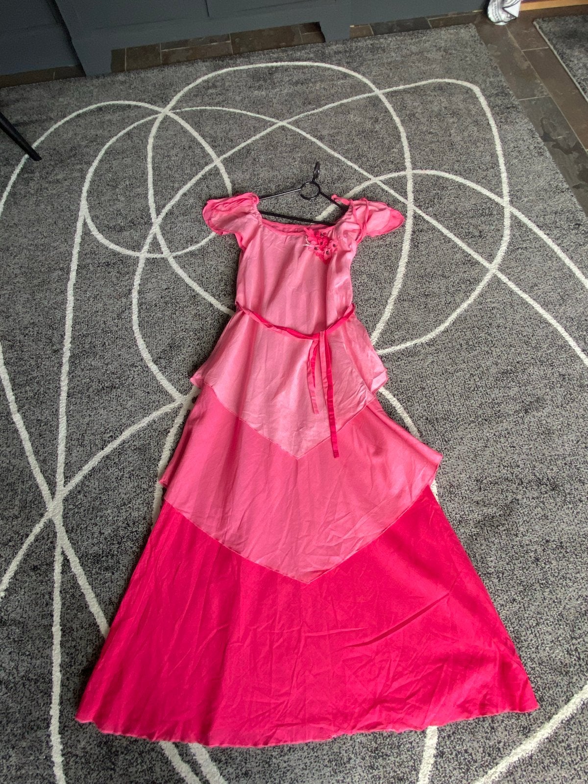 Vintage Young Fashion Jaren '70 Jurk - Maat 40, Kleding | Dames, Jurken, Ophalen of Verzenden, Gedragen, Maat 38/40 (M), Roze