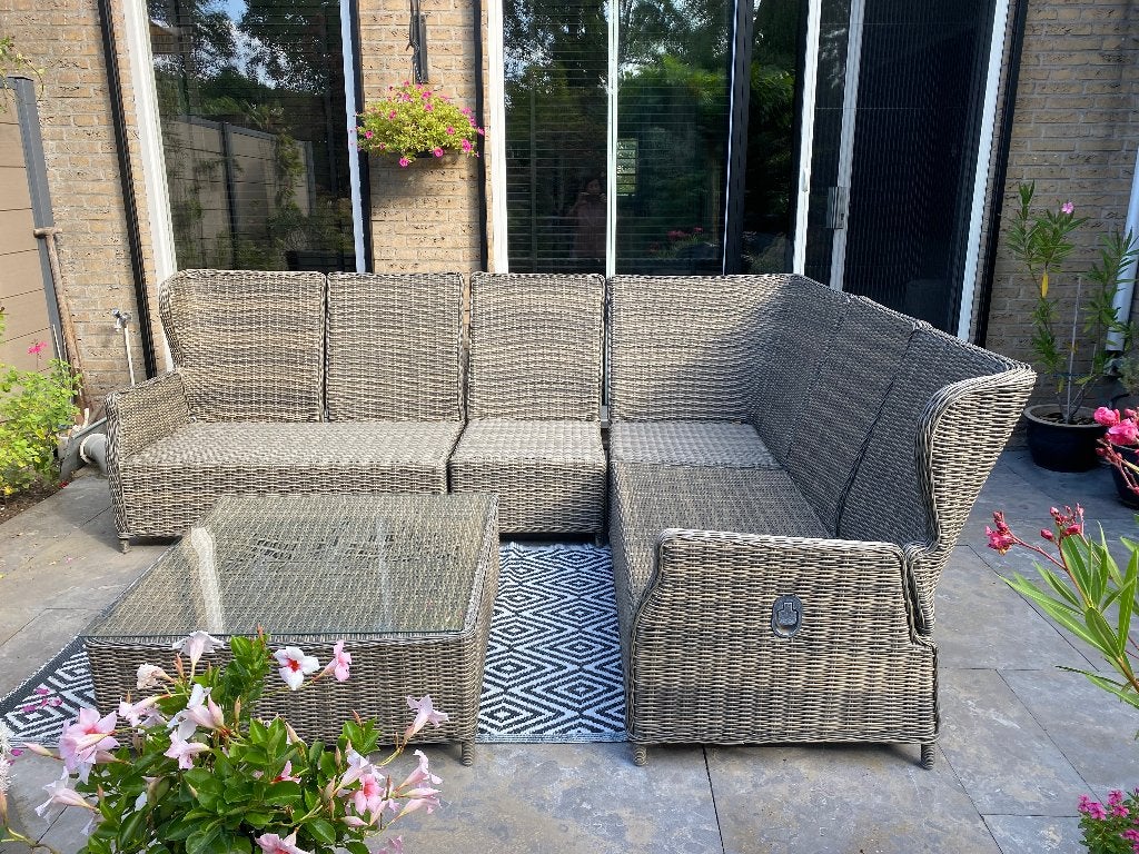 Tuin loungeset 6 personen, Ophalen, Kunststof, Gebruikt, 6 zitplaatsen