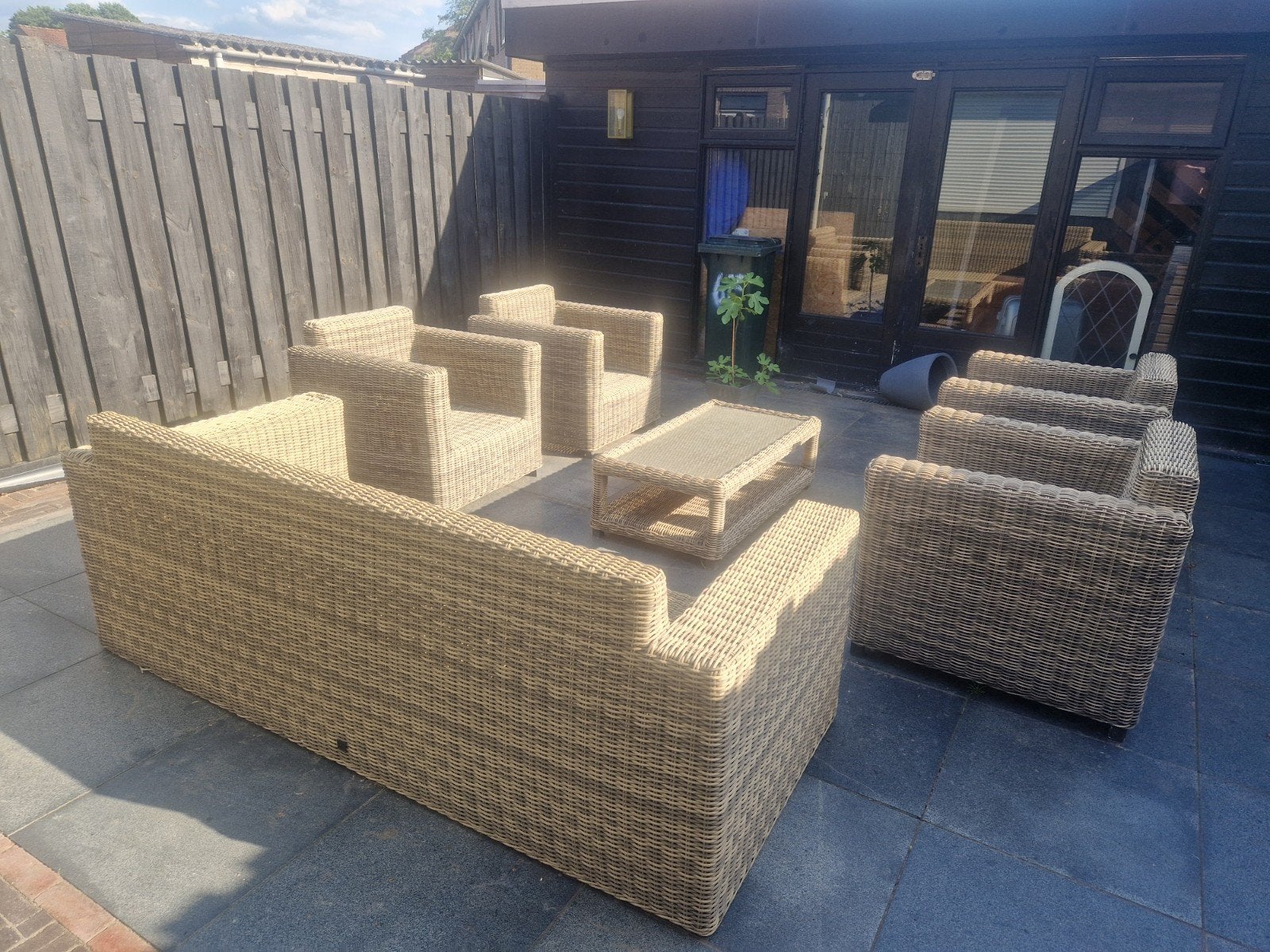 Rotan tuinset, Tuin en Terras, Tuinsets en Loungesets, Ophalen