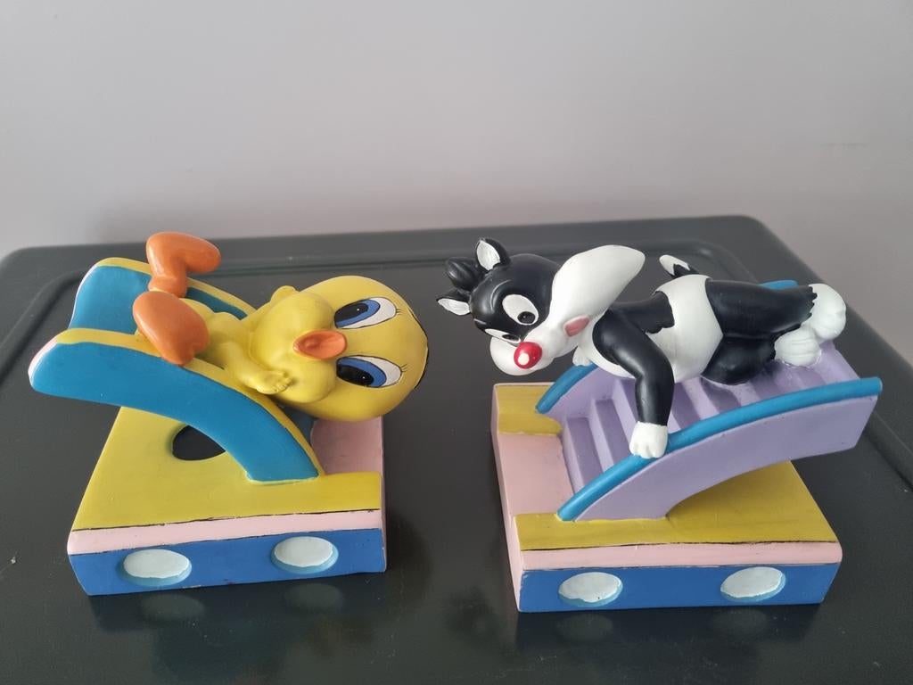 Zeldzame Tweety & Sylvester Boekensteunen - Warner Bros 2000, Verzamelen, Stripfiguren, Ophalen of Verzenden, Zo goed als nieuw