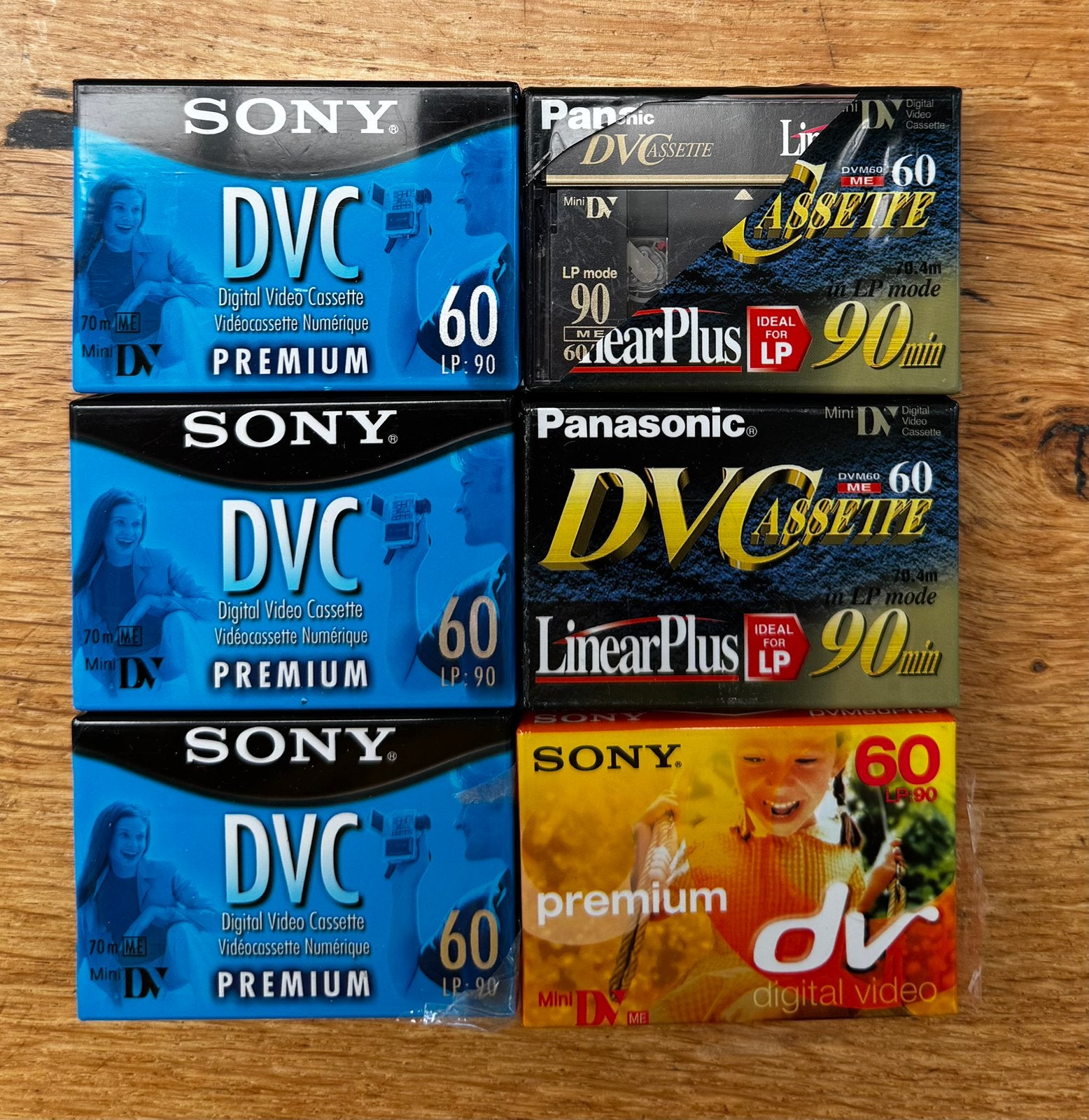 6 DV tapes ongebruikt, Ophalen, 2 t/m 25 bandjes, Overige genres, Zo goed als nieuw