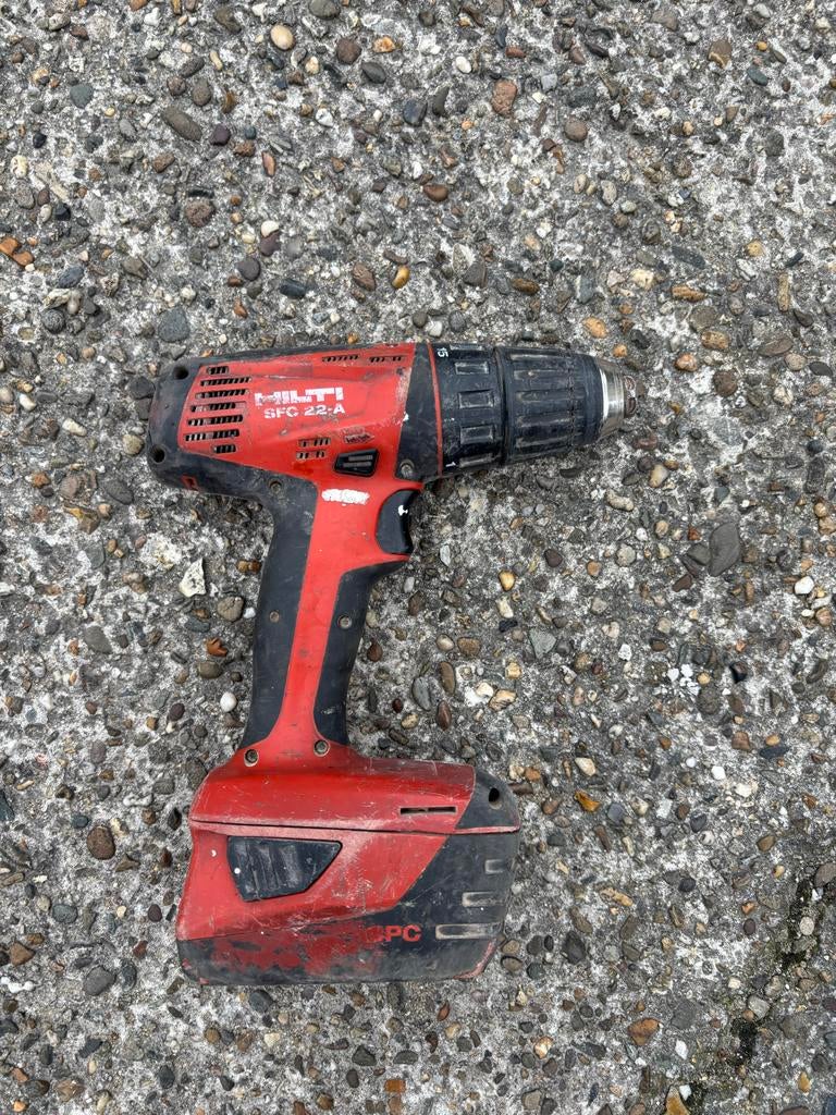 Hilti SFU 22-A Accuboormachine - defect, Variabele snelheid, Ophalen of Verzenden, Boor- en Schroefmachine, Gebruikt