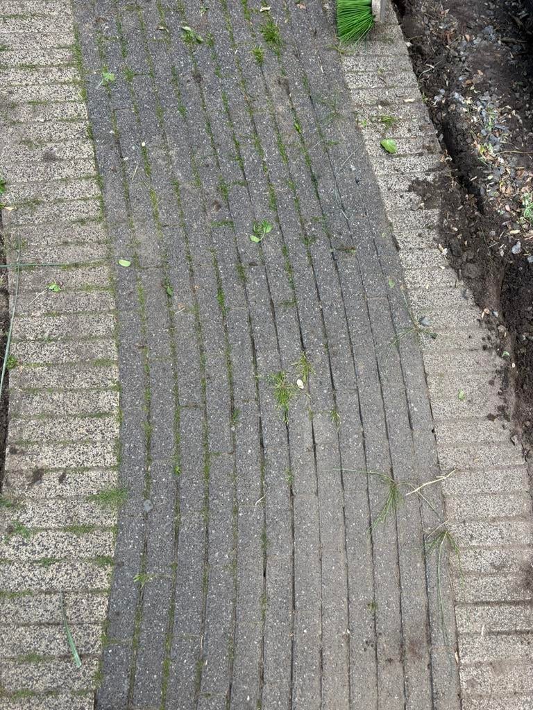 GRATIS 15 m2 waaltjes klinkers stoeptegels al eruit gehaald, Tuin en Terras, Tegels en Klinkers, Ophalen, Gebruikt, Klinkers, 10 m² of meer