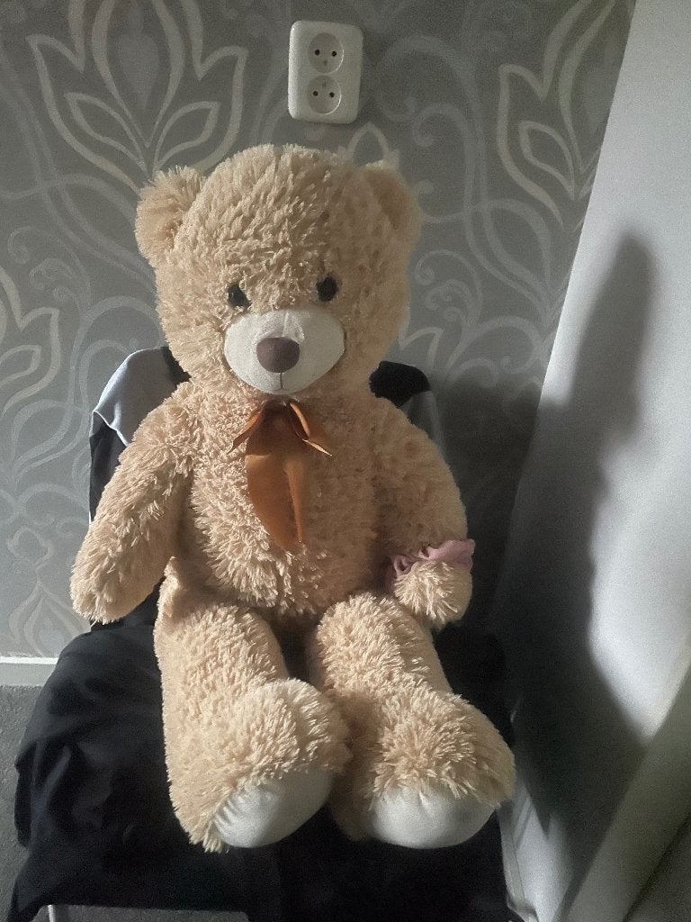 Leuke teddybeer te koop, Kinderen en Baby's, Speelgoed | Knuffels en Pluche, Ophalen, Gebruikt, Overige karakters, Beer