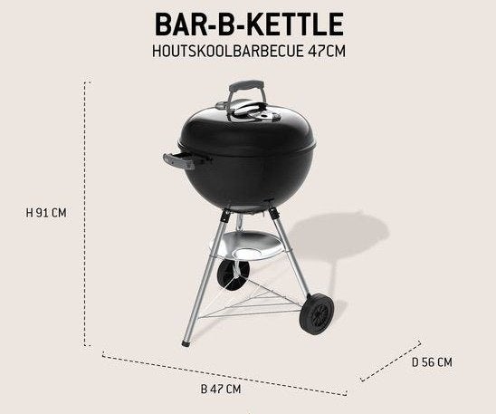 Weber Houtskoolbarbecue 47cm (Charcoal Kettle BBQ Grill ), Ophalen, Gebruikt, Weber