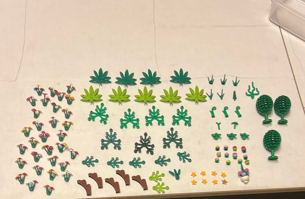 Lego planten boomen en bloemetjes, Verzenden, Zo goed als nieuw, Losse stenen, Lego