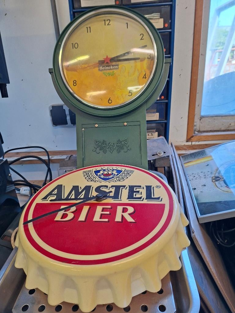 Heineken Klok / Amstel Klok, Gebruikt, Overige typen, Ophalen of Verzenden, Ameide