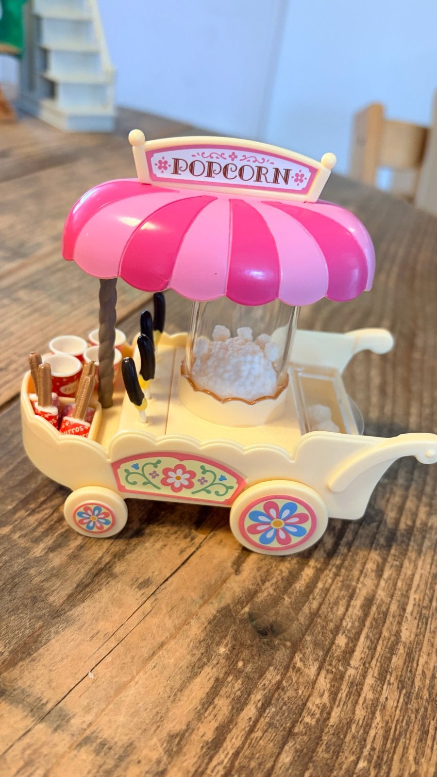 Sylvanian Families Popcornkar 4610, Ophalen of Verzenden, Zo goed als nieuw, Jongen of Meisje