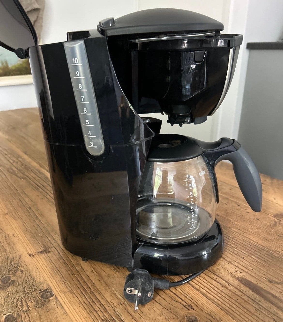 Braun Koffiezetapparaat - Zwart, Goede Staat, Ophalen, Gebruikt, 10 kopjes of meer, Koffiemachine