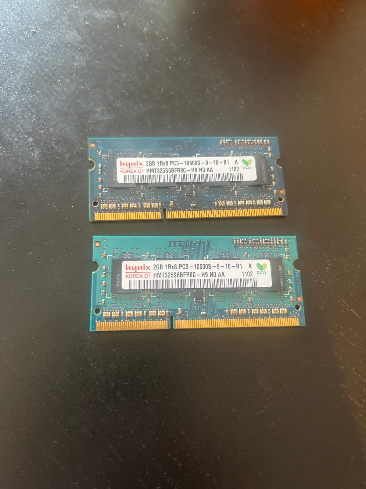 Hynix 2x2GB SODIMM DDR3 RAM Geheugen voor Laptop, Computers en Software, Gebruikt, DDR3, Ophalen of Verzenden, 2 GB
