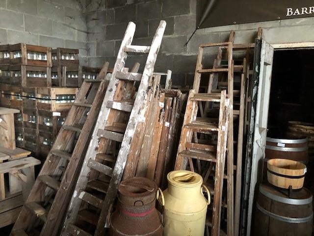 Oude houten Trappen / Ladder(s), Antiek en Kunst, Ophalen of Verzenden