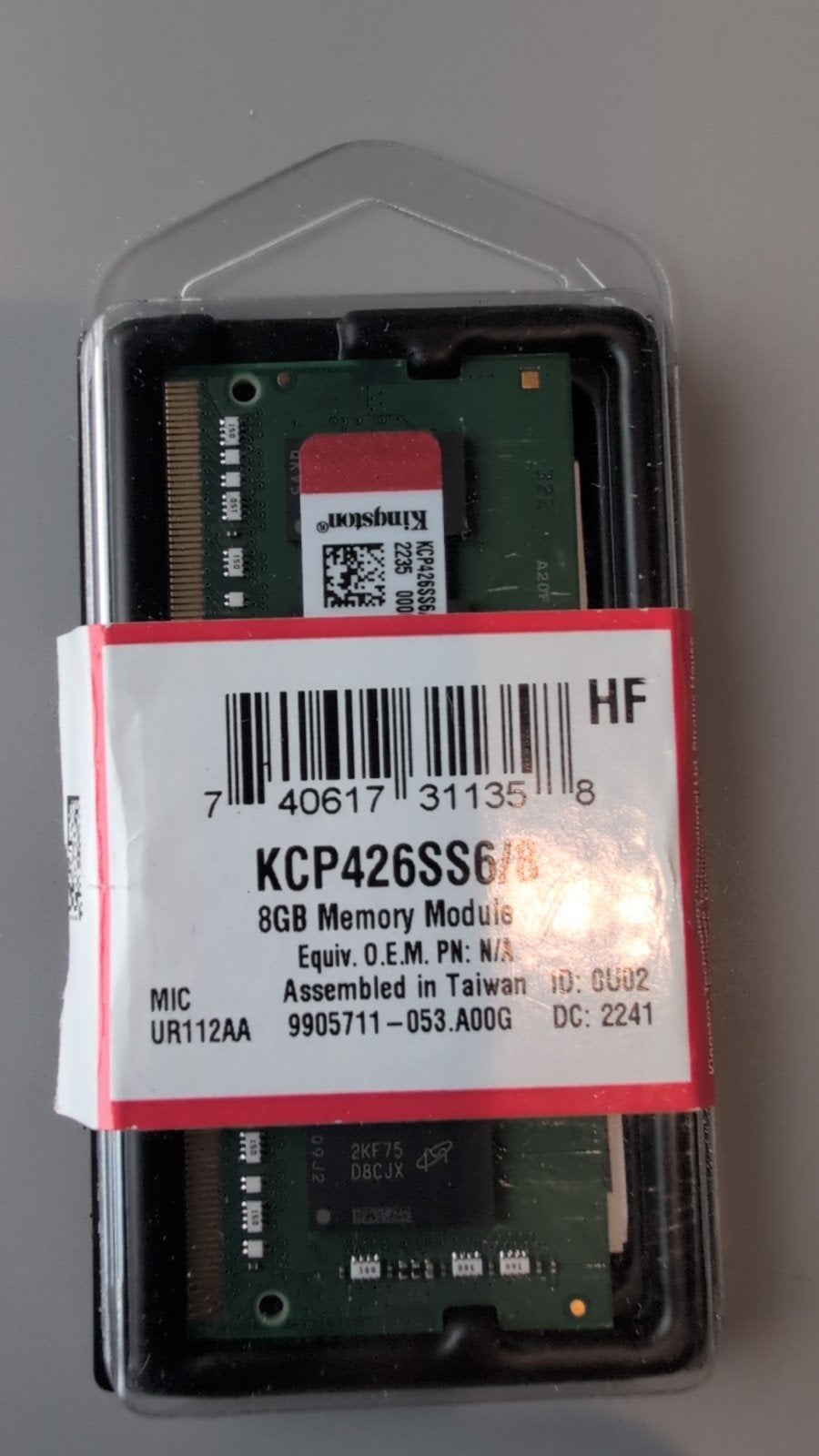Kingston 8GB DDR4 SODIMM RAM KCP426SS6/8 (Nieuwstaat), Computers en Software, RAM geheugen, DDR4, 8 GB, Ophalen of Verzenden, Zo goed als nieuw