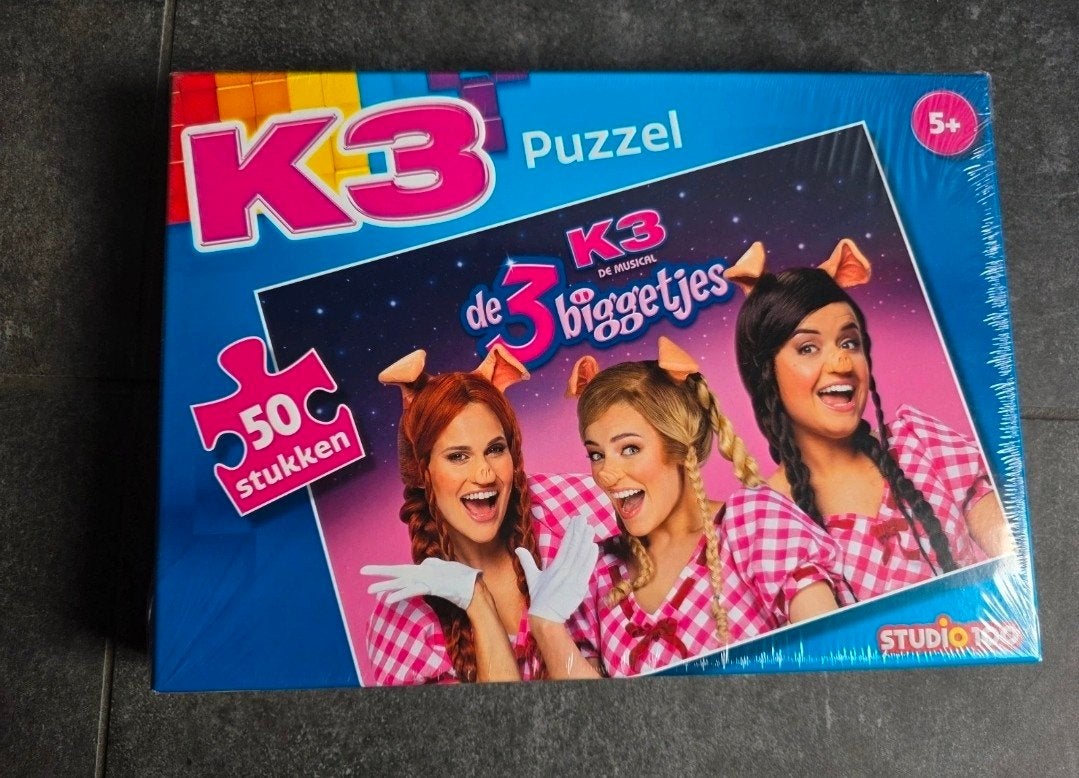 3 puzzels van K3 nieuwstaat, Ophalen of Verzenden, Meer dan 50 stukjes, Nieuw
