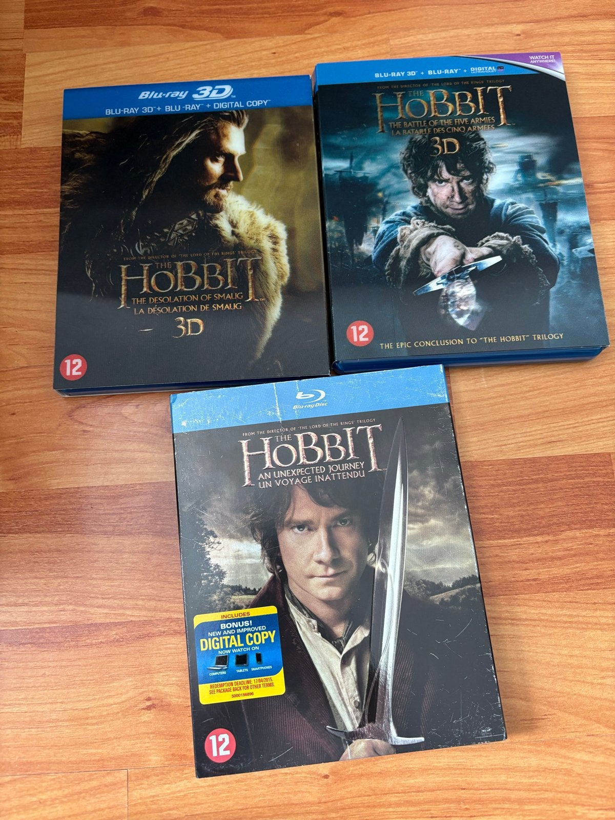 The Hobbit Trilogie 3D Blu-ray Collectie, Cd's en Dvd's, Engels, Nederlands, Boxset, Science Fiction en Fantasy
