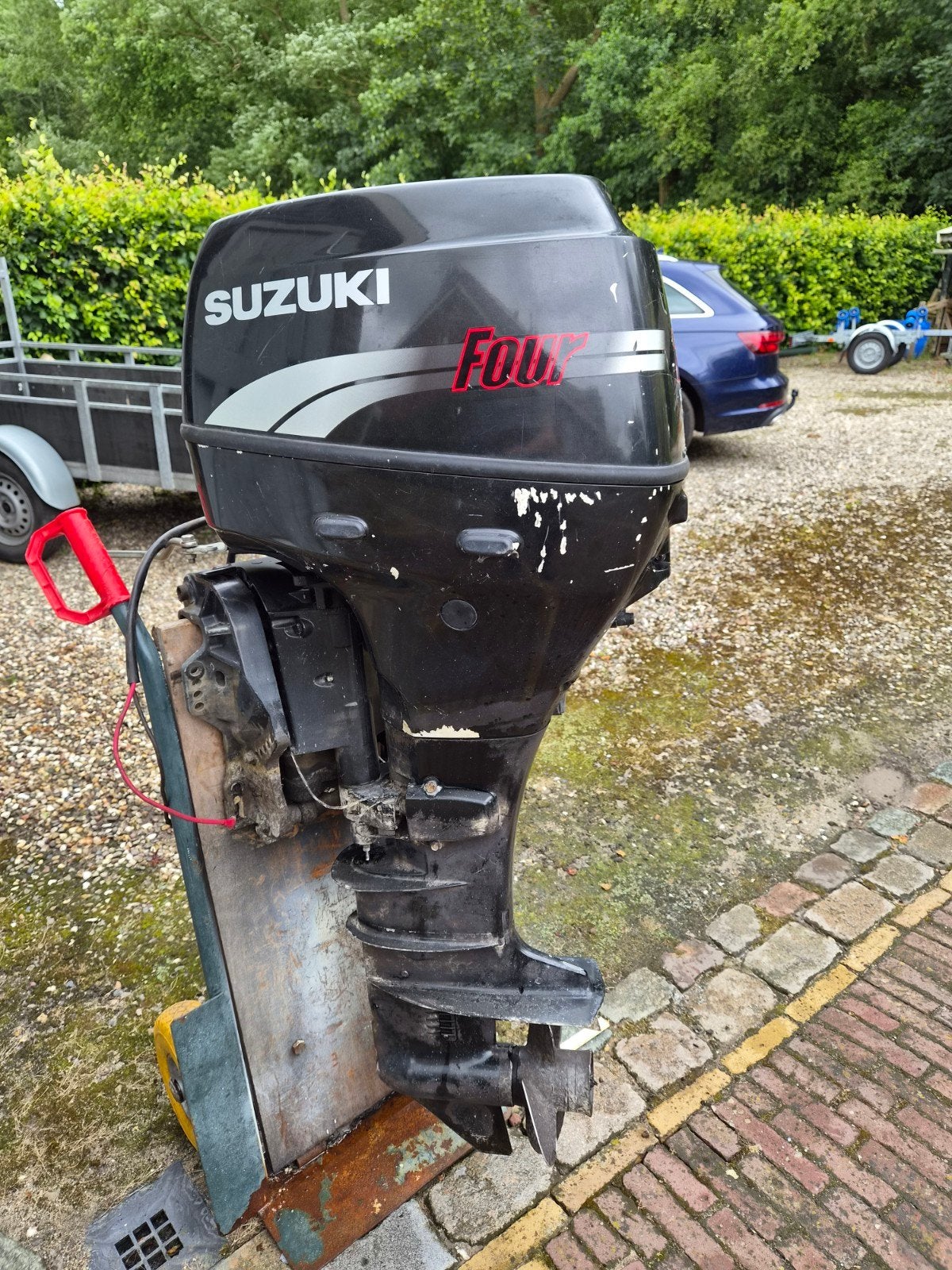 Suzuki 25 pk 4 takt, Watersport en Boten, Buiten- en Binnenboordmotoren, Ophalen of Verzenden, Benzine, 10 tot 30 pk, Elektrische start