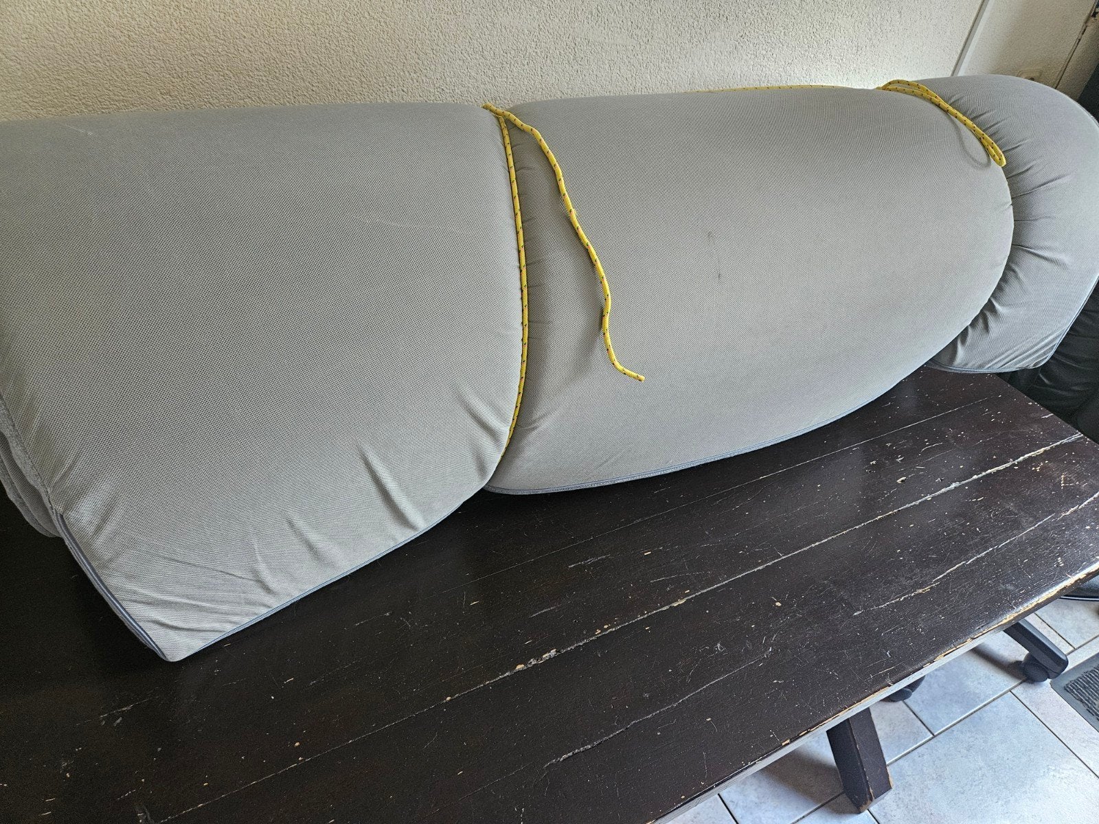 Agotnes matras van Ikea stevig foam, zeer netjes 140 bij 200, Ophalen, Gebruikt, Tweepersoons, 140 cm