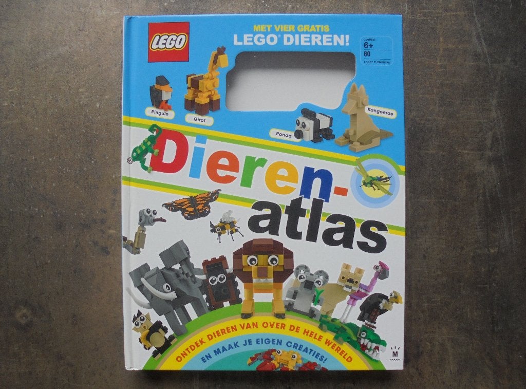 Lego Book Lego Dierenatlas (zie foto's) !!!LEZEN!!!, Ophalen of Verzenden, Gebruikt, Lego, Overige thema's