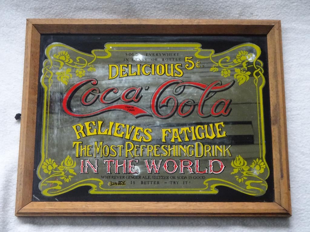 Coca cola spiegel, Ophalen of Verzenden, Gebruikt, Gebruiksvoorwerp