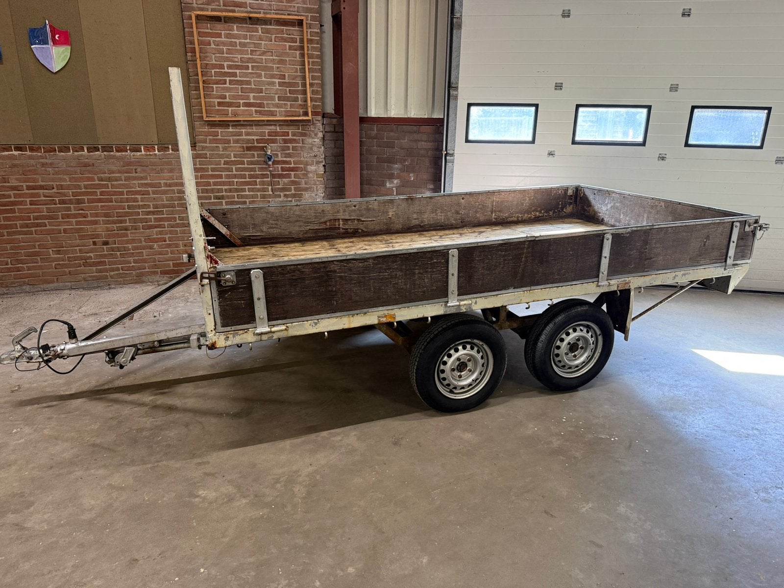 Aanhanger plateau Aanhangwagen Tandemasser, Auto diversen, Aanhangers en Bagagewagens, Ophalen
