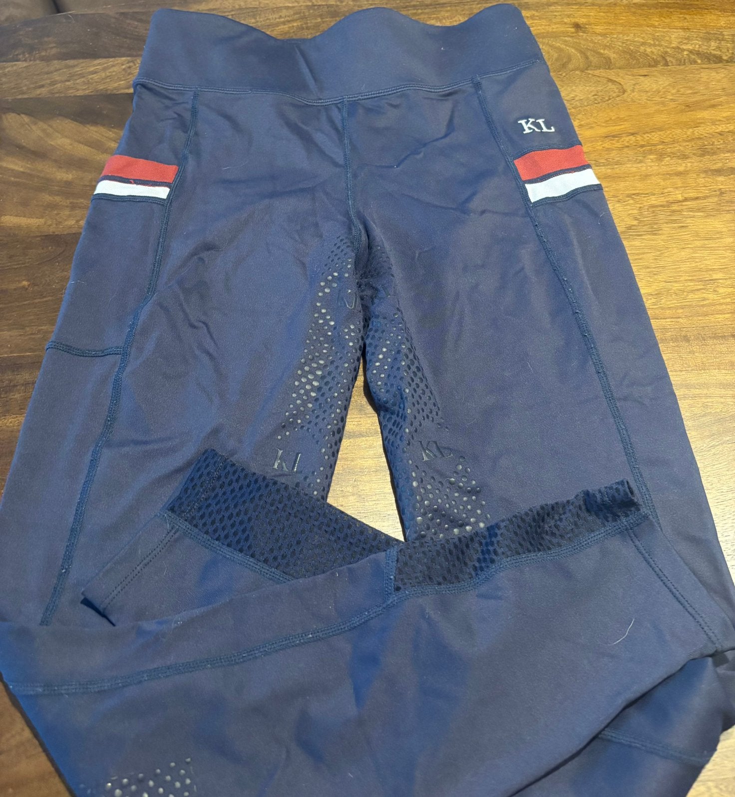 Kingsland rijlegging, Dieren en Toebehoren, Paardrijkleding, Blauw, Kingsland, Onderkleding, Zo goed als nieuw