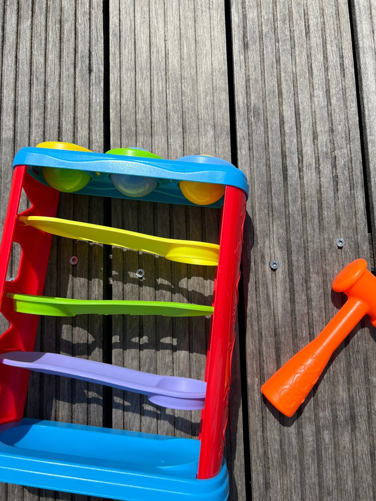 Hamerbank met 3 ballen en hamer, Kinderen en Baby's, Ophalen, Gebruikt, Overige typen