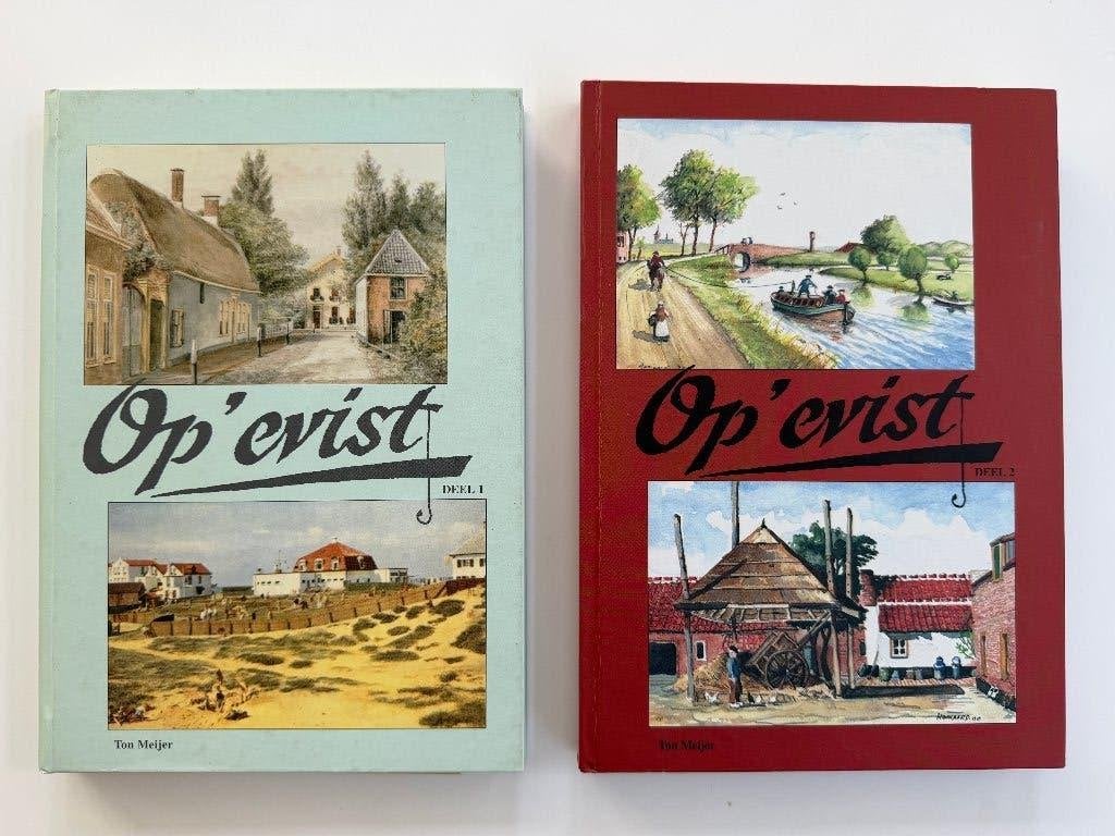 Op’evist deel 1 en deel 2 – door Ton Meijer – Over Noordwijk, Ophalen of Verzenden, Zo goed als nieuw, Ton Meijer