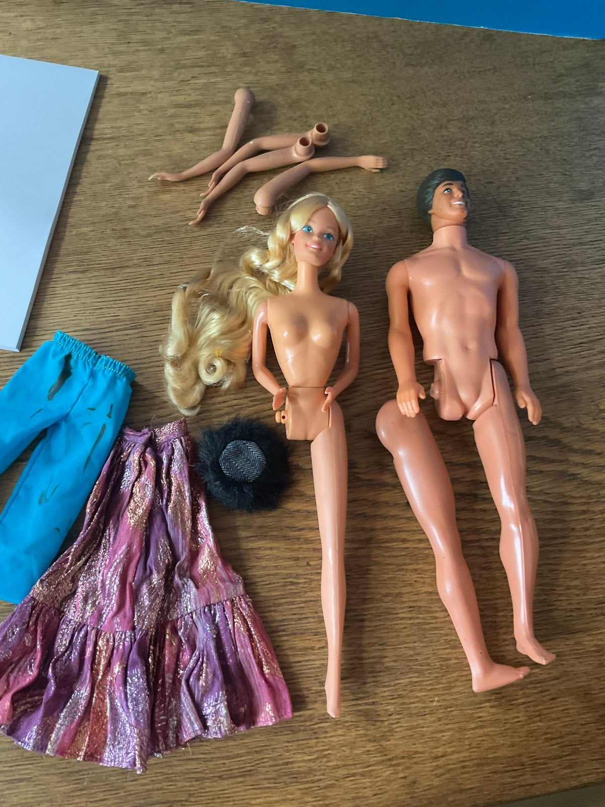 Orginele barbie onderdelen., Verzamelen, Ophalen of Verzenden, Gebruikt, Pop