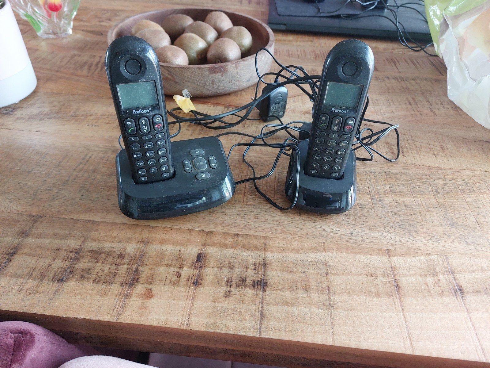 duo dect telefoon met antwoordapparaat, Telecommunicatie, Vaste telefoons | Handsets en Draadloos, Ophalen, 2 handsets