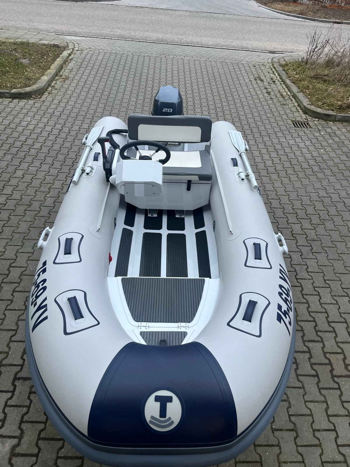 Talamex  Console Alu Rib 350 met Yamaha 20pk met Powertrim, Watersport en Boten, Overige merken, Afdekzeil, Buitenboordmotor, Tot 1.00 meter