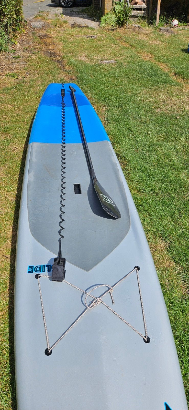 Naish Glide 14'0" Toer/race-SUP met carbon peddel, Watersport en Boten, Suppen, Ophalen, Gebruikt, SUP-boards