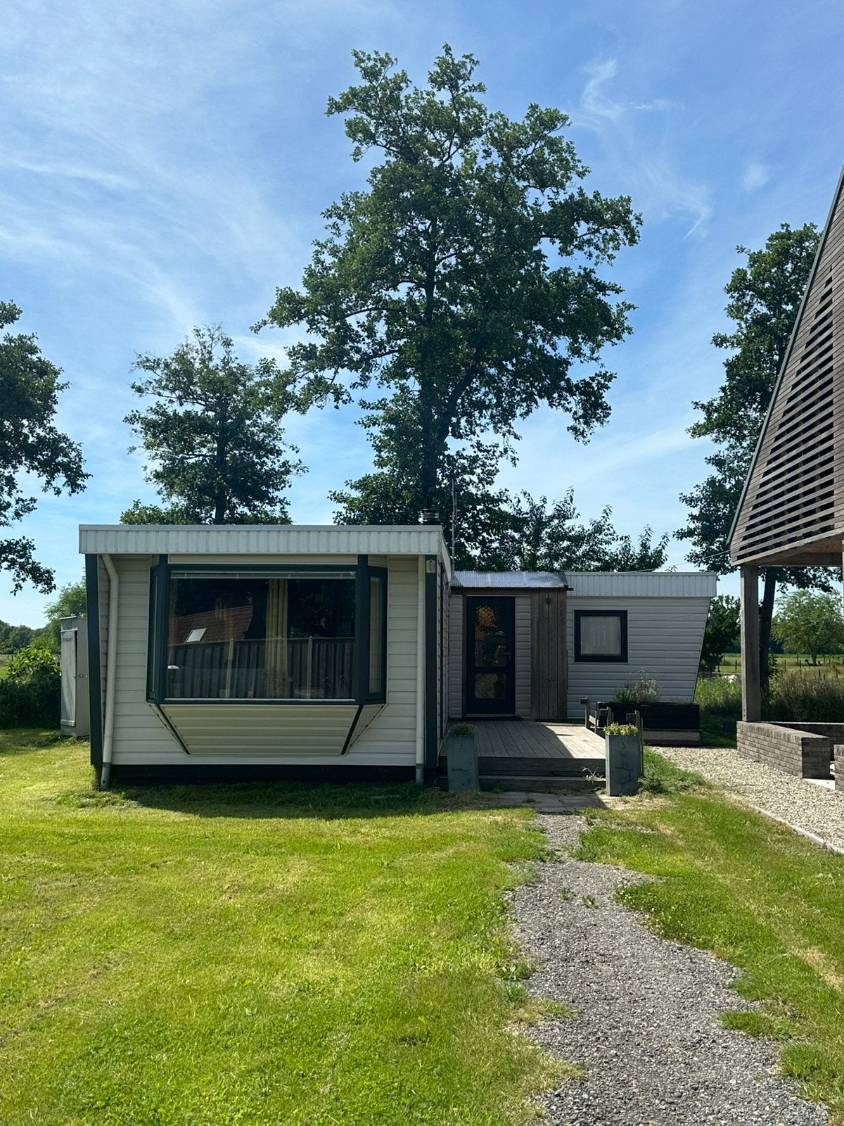 Ruime stacaravan L vorm, Caravans en Kamperen, Stacaravans, tot en met 2, Ophalen