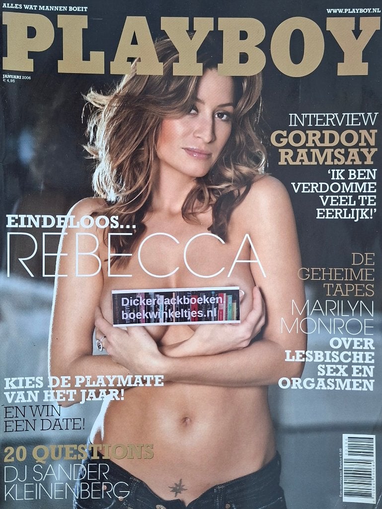 Playboy januari 2006; Rebecca Loos, DJ Sander Kleinenberg, Ophalen of Verzenden, Gebruikt, Boek, Tijdschrift of Artikel